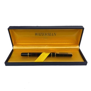 Penna Stilografica Waterman Lacca Rifiniture Oro + Scatola – AUC5701
