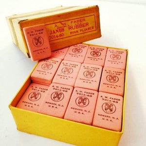 Scatola 60 Gomme Faber Anni 50 – AUC511