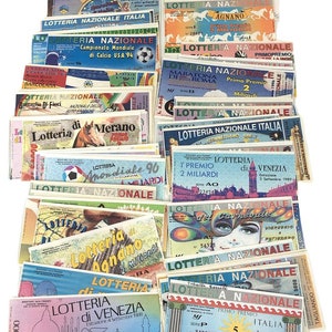 Vintage losy na loterię 58 szt. – AUC4903