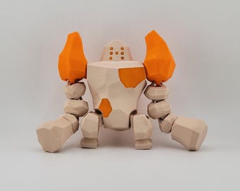 Regirock, Legendarische Pokémon, Bureaudecoratie, Pokémon-decor, Pokémon-print, 3D-geprinte Pokémon