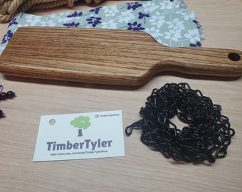 Zebrawood "The Business" Spanking Paddle para la disciplina doméstica y BDSM - SOLO adultos