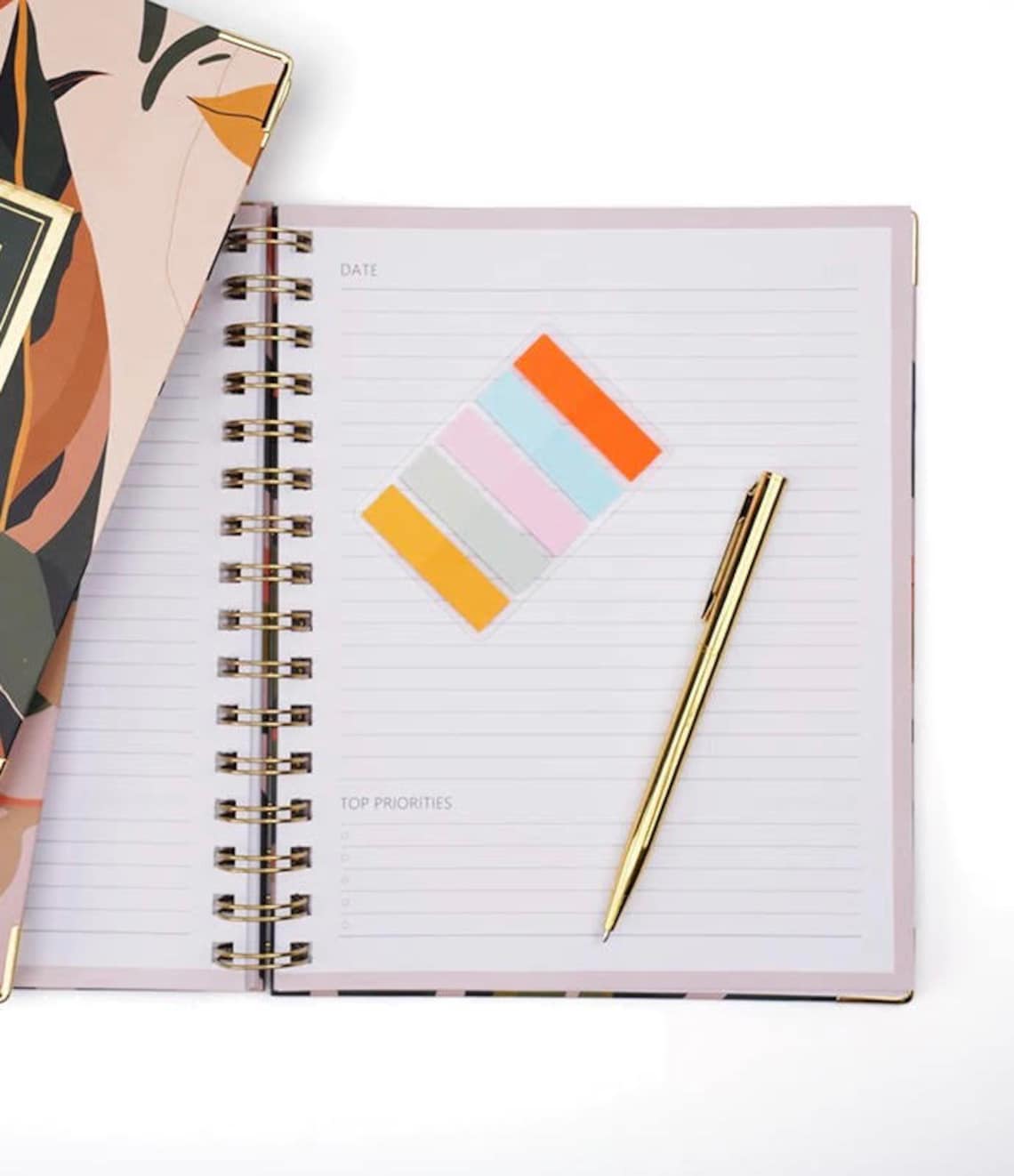 Spiral Notebook Hardcover Journal With Pocket Etsy