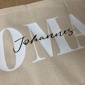 sac de jute personnalisé, shopper, cadeau pour maman, grand-mère, tante image 8