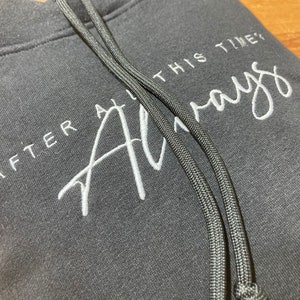 Men&#39;s Hoodie, &quot;After All This Time - Always&quot;, Men&#39;s Sweat Hoodie, Embroidered, Gift, Stick