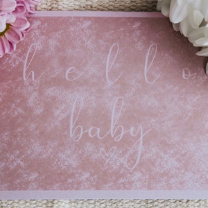 Postkarte Hello Baby