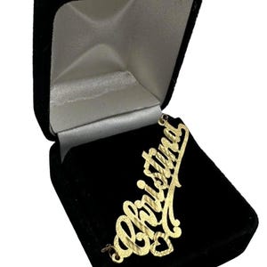 14k Yellow Gold &quot;Christina&quot; Name Pendant