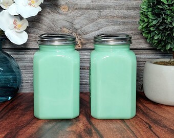 調味料入れ・ラベル VINTAGE JADEITE SALT&PEPPER VINTAGE JADEITE SALT&PEPPER 調味料入れ・ラベル