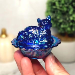 Cat on Nest Dish - Etsy