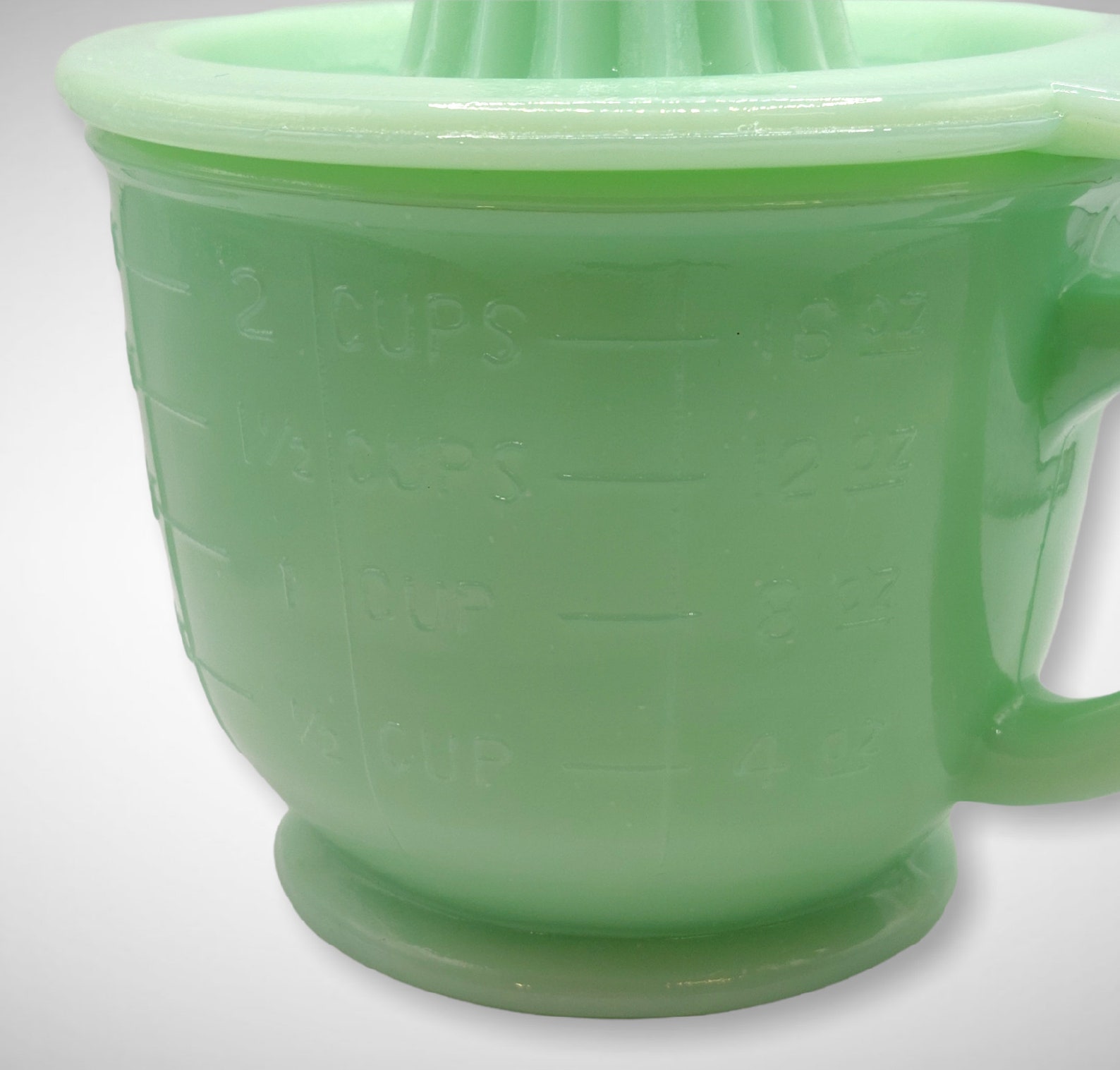 Jadeite Juicer Reamer & 2 Cup Measuring Cup Huge 2 PC Etsy