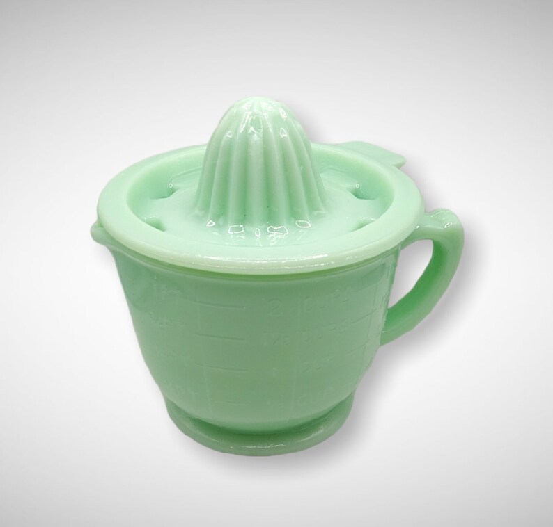 Jadeite Juicer Reamer & 2 Cup Measuring Cup Huge 2 PC Etsy