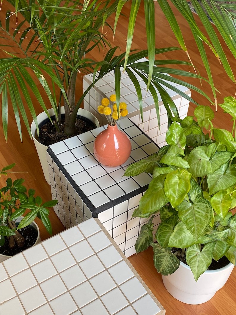 Handmade Tiled Side Table Etsy