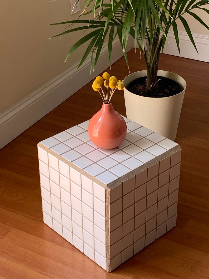 Handmade Tiled Side Table Etsy