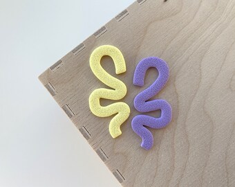 Polymer clay stud earrings | Pastel rainbow | Handmade accessories