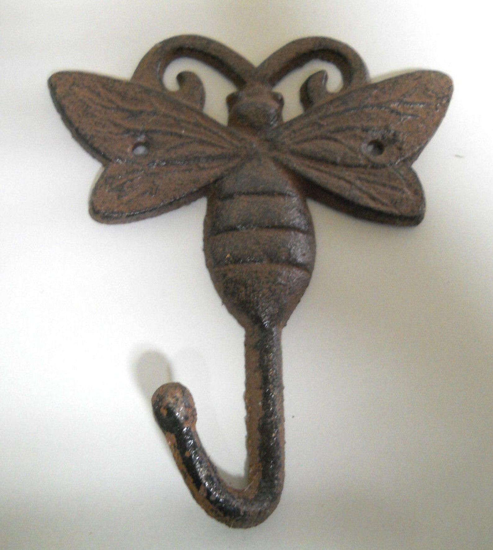 Cast Iron GARDEN BUTTERFLY Coat Hooks Hook Rack Towel BUMBLE Etsy