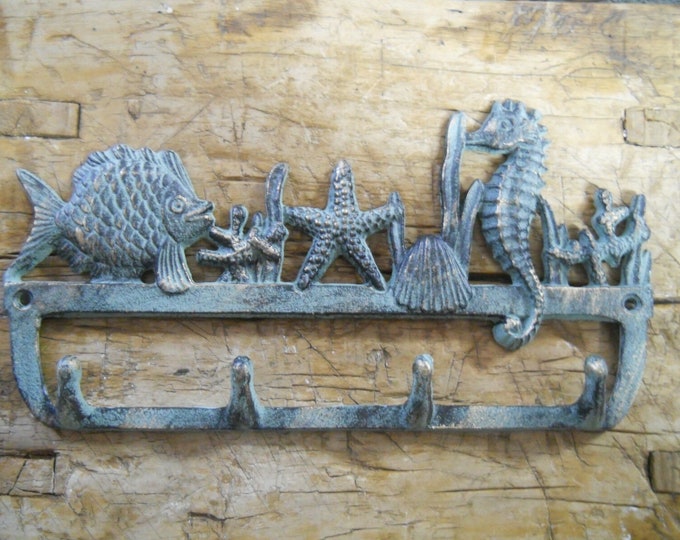 Cast Iron NAUTICAL Towel Coat Hooks Hat Hook Key Rack Etsy