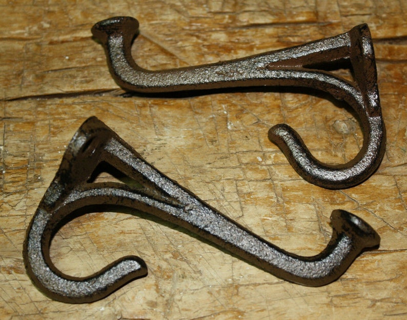 1 Cast Iron Tack Saddle Hook Style Coat Hooks Hat Hook Rack Etsy