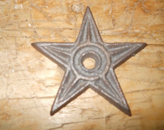 Antique Architectural Decorative Cast Iron Barn Stars 6" Antique Architectural Decorative Cast Iron Barn Stars 6"
