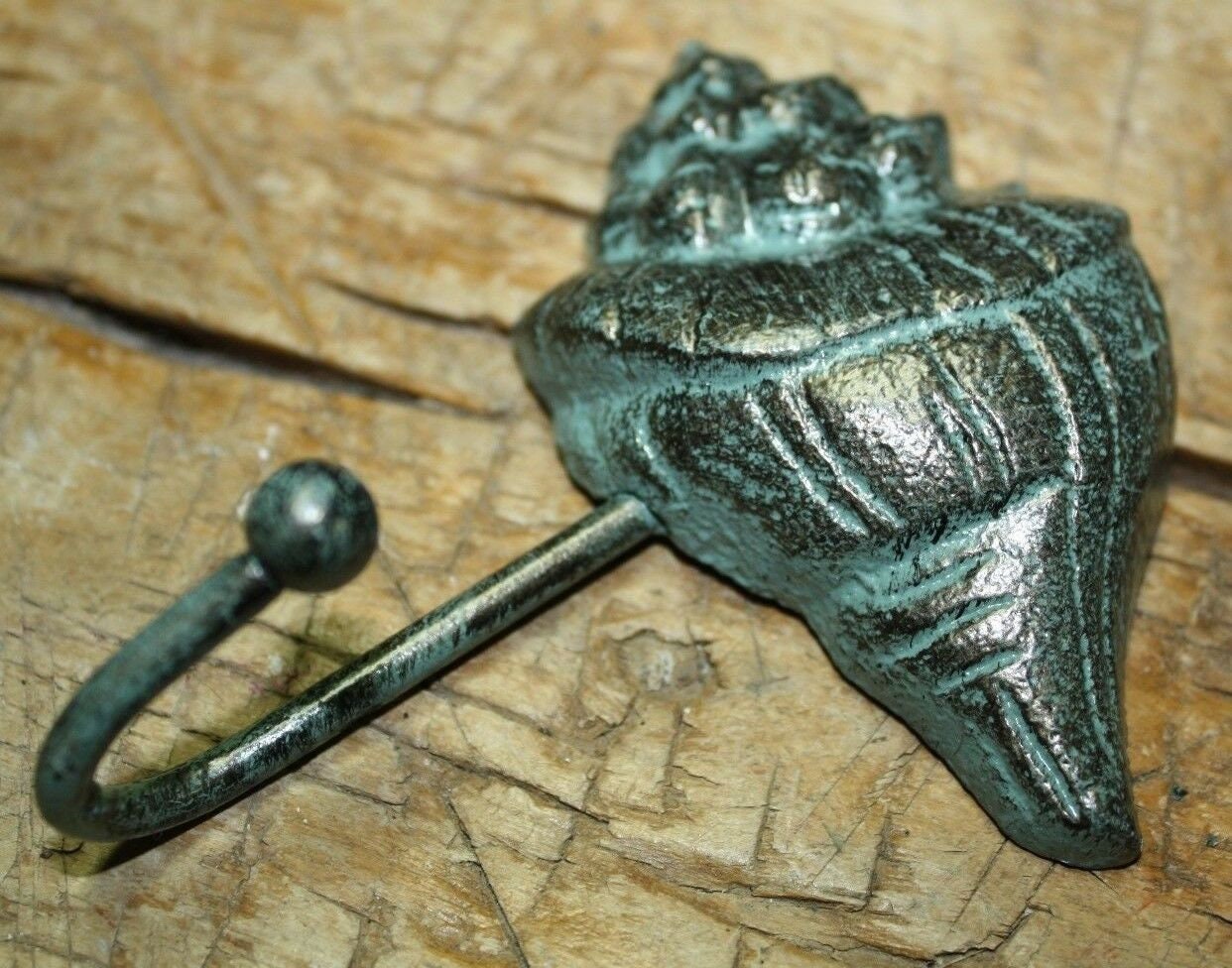 3 Cast Iron Antique Style Nautical SEASHELL Coat Hooks Hat Etsy