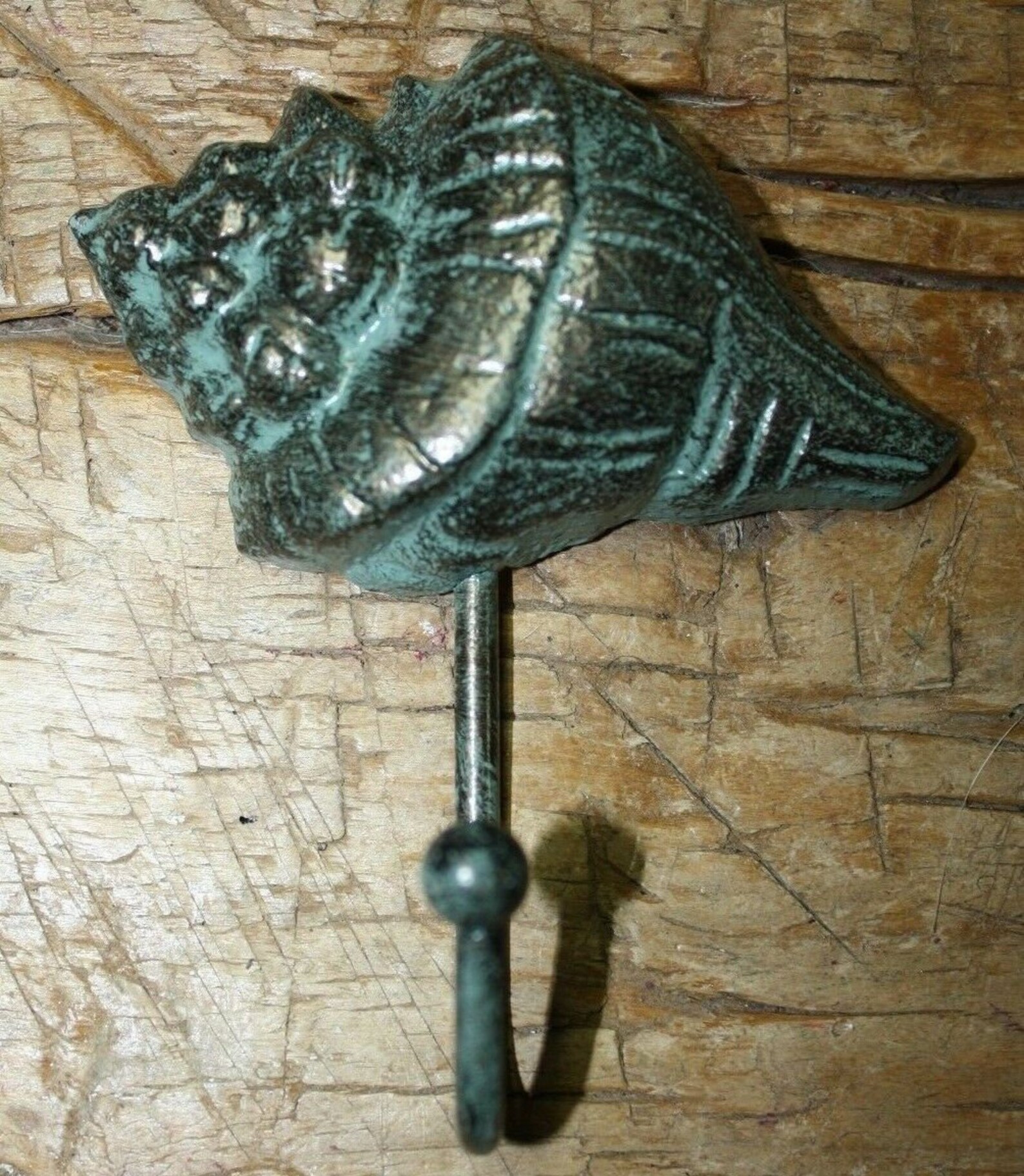 3 Cast Iron Antique Style Nautical SEASHELL Coat Hooks Hat Etsy