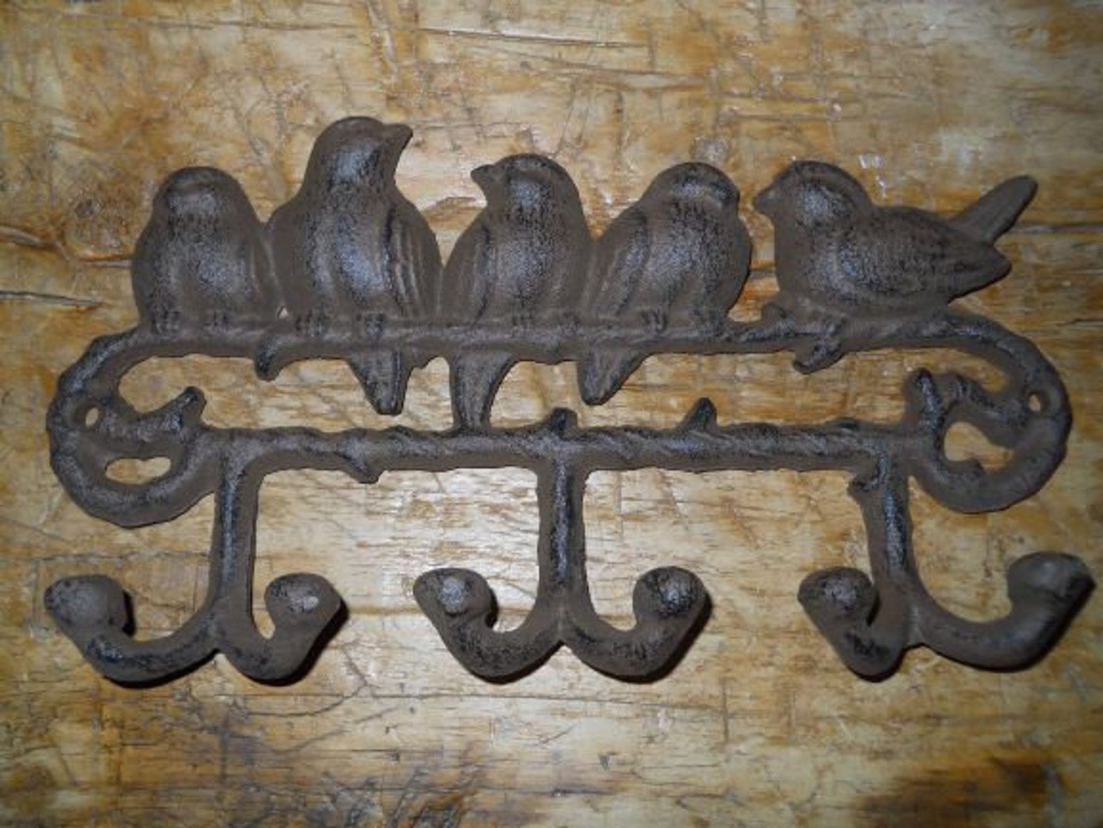 Cast Iron BLUE BIRD Towel Coat Hooks Hat Hook Key Rack Etsy