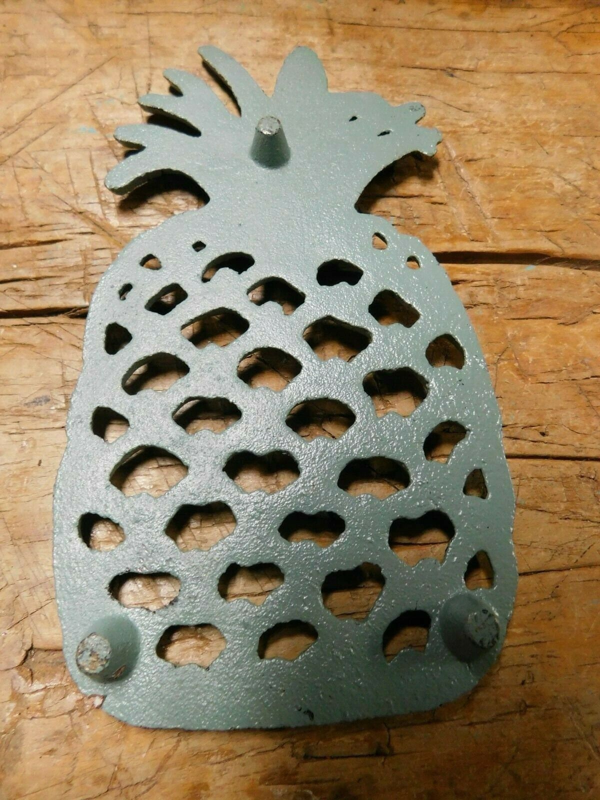 Cast Iron Antique Style PINEAPPLE Plaque Hot Plate Home Etsy