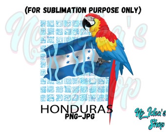 Honduras Flag - Catrachos y Catrachas de Corazon- Honduras Digital File PNG - JPG