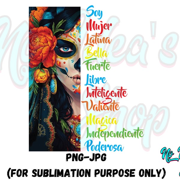 Soy Mujer Latina Katrina PNG and JPG File Sublimation Design