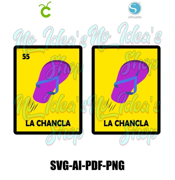 La Chancla Mexican Lottery PNG Sublimation | Etsy