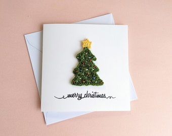 Crochet Christmas Tree Card: Handmade Holiday Greetings