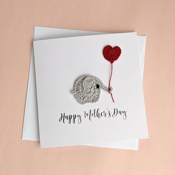Happy Mothers Day Card, Mother's Day Gift, Mommy Mothers Day, Elephant Mothers Day Card, Mommy And Child Card, 1st Mothers Day Card