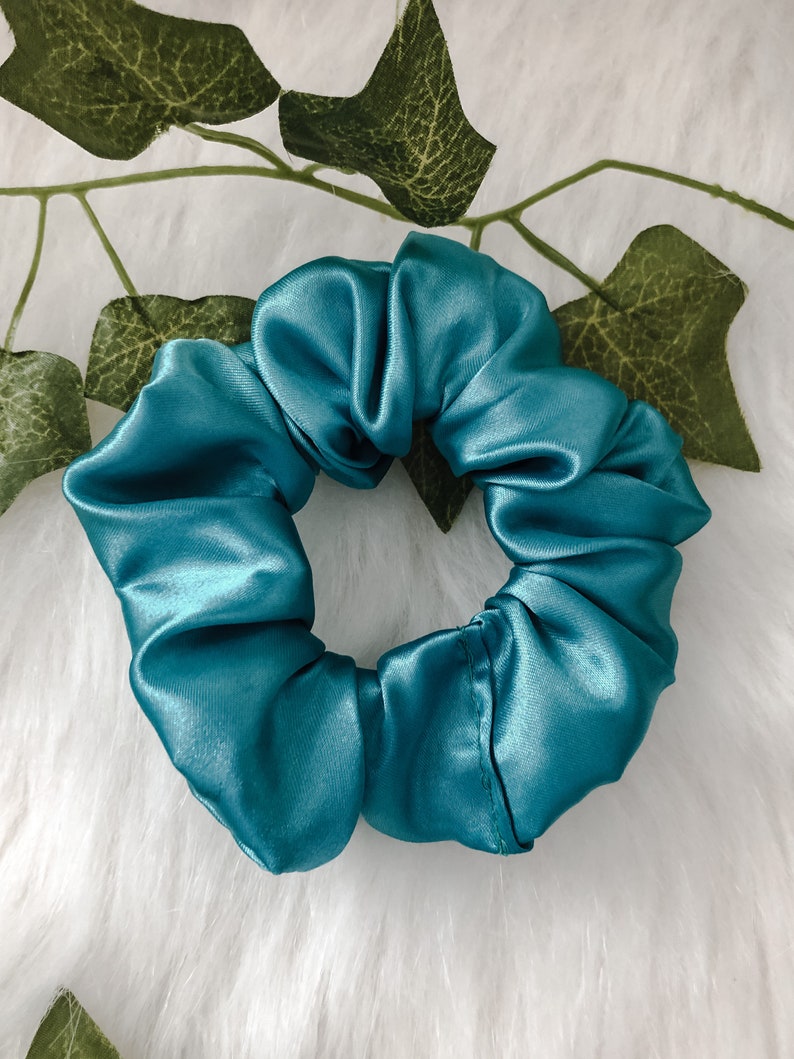 Fairytale scrunchie collection scrunchies/ hair accessories/ princess inspired/ glitter/ hair tie/ gifts for her women, teens, and girls Jasmine/ dark blue