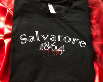 Salvatore 1864 tee shirt- TVD merch, The Vampire Diaries, Salvatore, Gifts for her / teen/ girl / Witch, Werewolf, Hybrid, Heretic, clothes