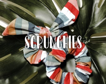 Scrunchies- hair accessories/ hair ties/ gifts for her women teens, and girls,/ cute packaging/ strechy/ hair care/ hair products/ bulk shop