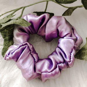 Fairytale scrunchie collection scrunchies/ hair accessories/ princess inspired/ glitter/ hair tie/ gifts for her women, teens, and girls Rapunzel/ purple