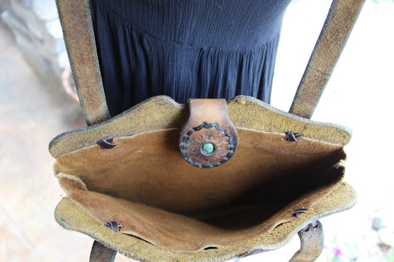 Bohemian Leather Handbag - image 5