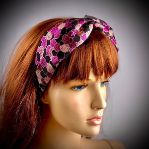 Wide diadem headband turban stile for women