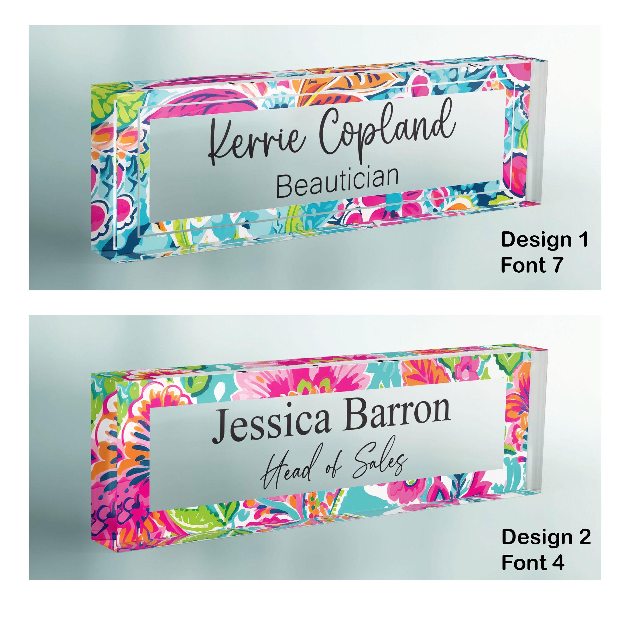 Custom Name Desk Plate | Personalzed Name Plate | Custom Name Sgn