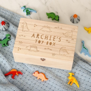 Personalised Dinosaur Kids Keepsake Memory Box, Baby Keepsake Memory Box, Personalised Keepsake Box, Personalized Baby Memory Box, Kids Gift