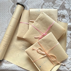 Feuilles de papier pour piano mécanique, 4 pièces