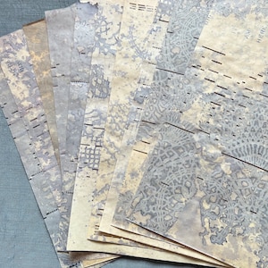 Paquets de papier pour piano teints aux végétaux, 10 pièces