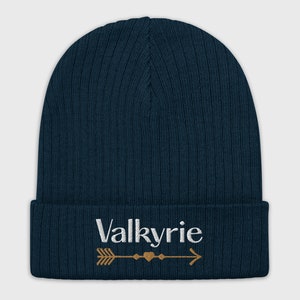 Embroidered Valkyrie Beanie – ACOSF – Nesta Archeron – Officially Licensed SJM Merch – ACOTAR Holiday Christmas gift