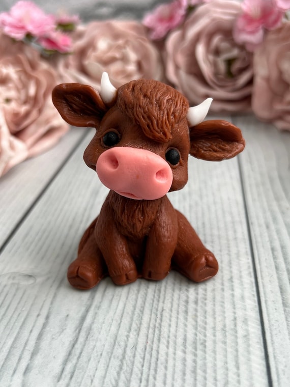 Baby Highland Cow Soap. Vegan Handmade soap.