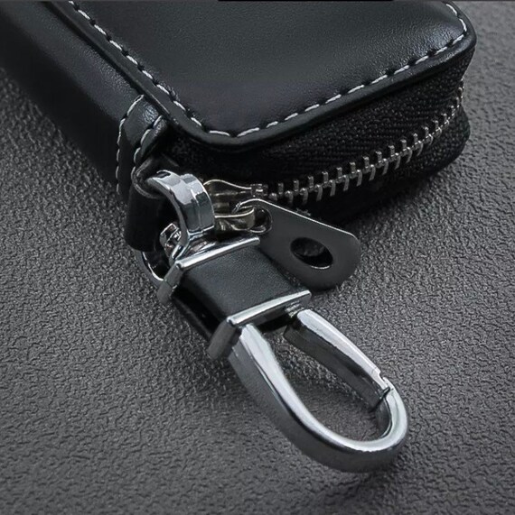 Generic Leather Car Key Holder Keychain Ring Case Bag Fit For Ford BMW Audi VW