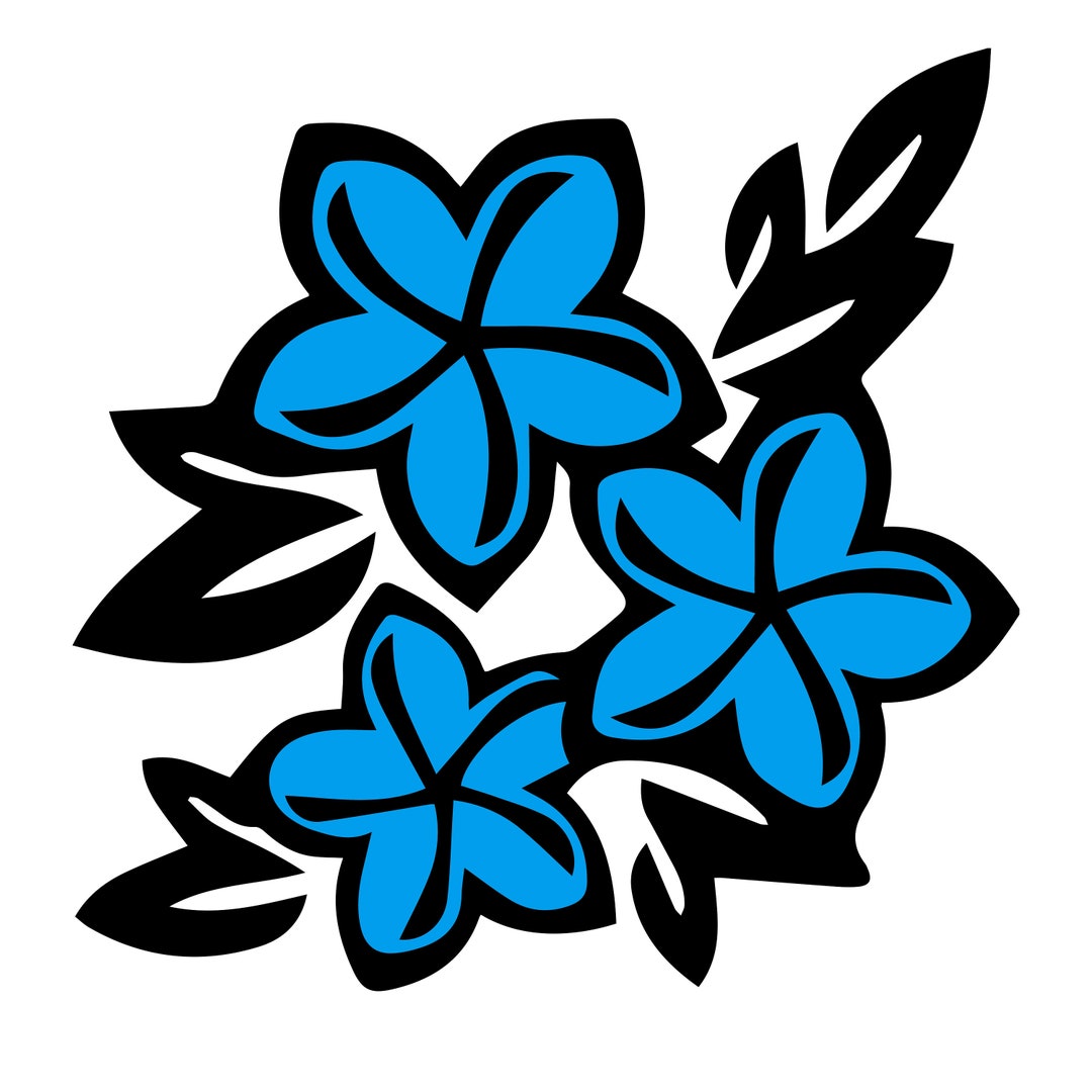 Plumeria Flowers Permanent Decal Flower Decal Hawaii Decal Etsy