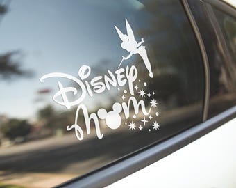 Disney Mom Decal | Magical Mom Car Sticker | Cute Disney Family Vinyl | Minnie Bow Mom Life Sticker | Disney World Trip Decor
