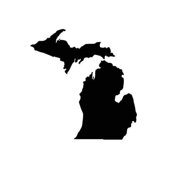 Michigan Permanent Vinyl Decal, Mitten Decal, State decal, UP