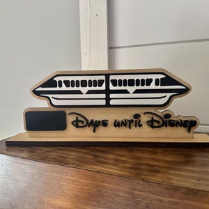 Disney Countdown, Disney Vacation Countdown, Theme Park Countdown, Themed Countdown, Monorail Countdown, Day Countdown, Days until Disney