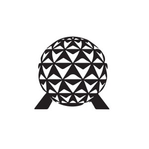 Peut inclure: Illustration en noir et blanc d'un dôme géodésique sur une voie.