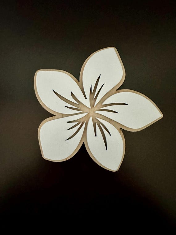 Wooden Plumeria Flower Decor, Tropical Hawaiian Wall Art - Etsy