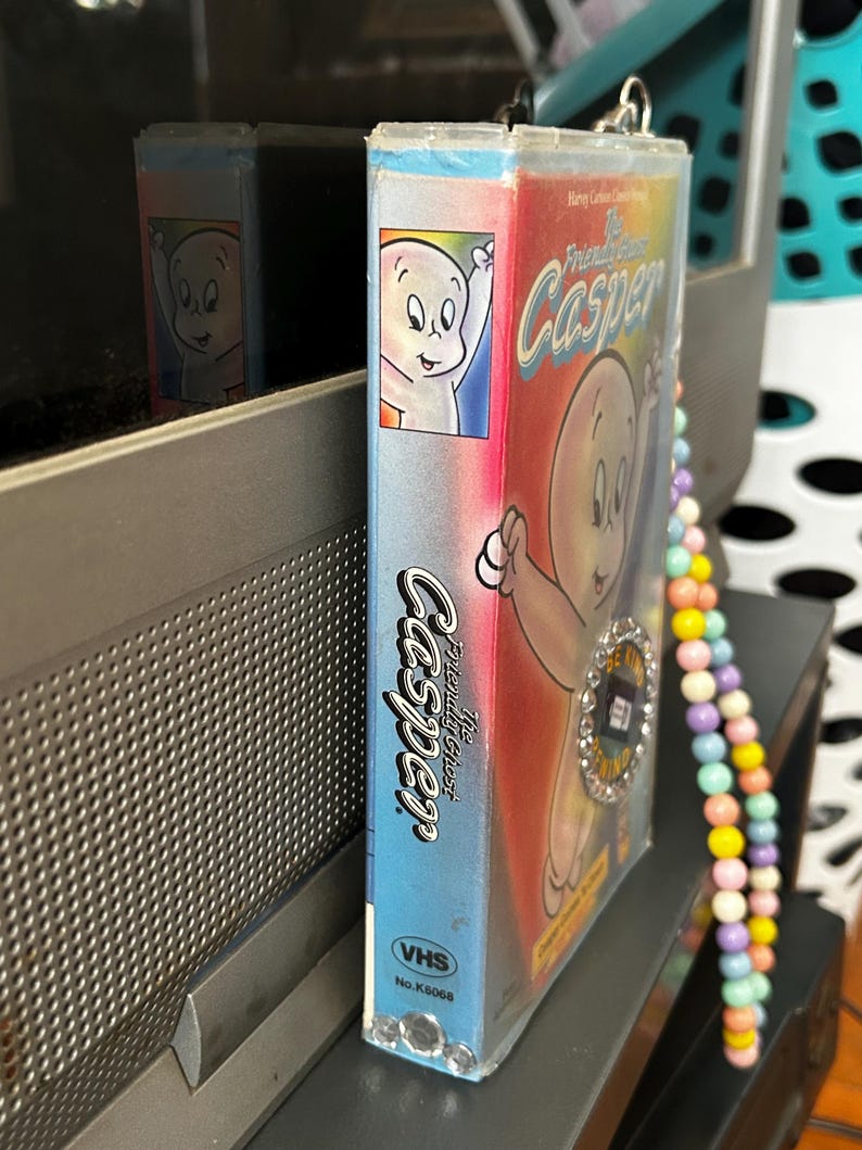 Casper the Friendly Ghost VHS Wallet + Companion Coin Purse - Etsy